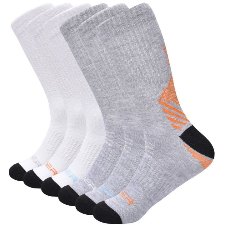 6pk 4-6 SPYDER STRIPED CALF SOCKS C/P 60