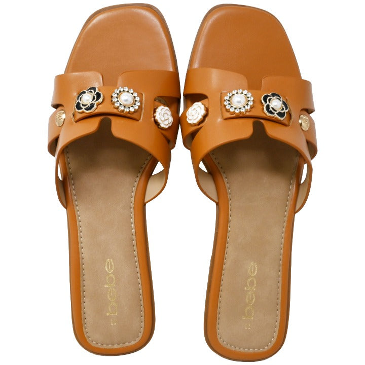 Womens Tan Fashion Sandals C/P 12 BEBE