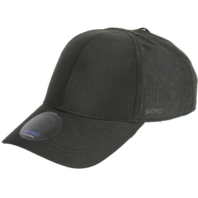 BLACK STRUCTURED PERF & REFLECT CAP C/P 36