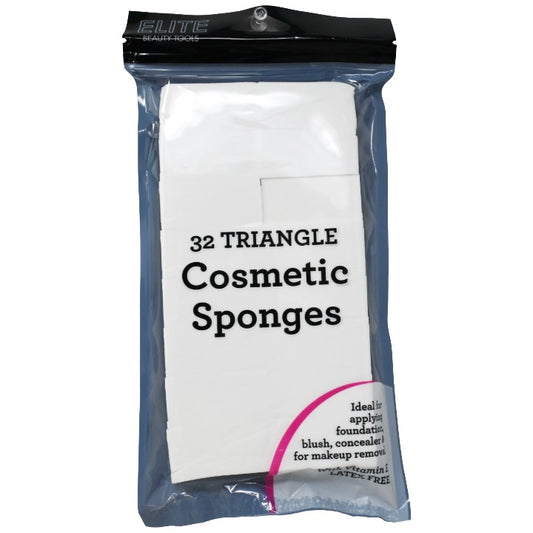 32ct Triangle Cosm Sponges C/P 72 Inner 6 ELITE