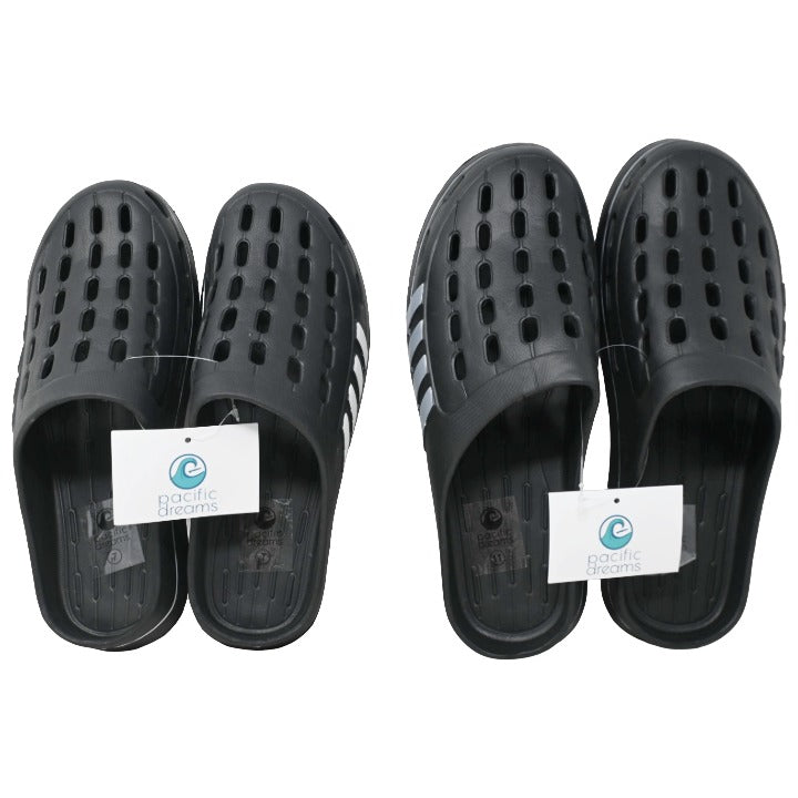 *OUTSIDE OF CA* MEN STRIPE MULE CLOGS 6-ASST SIZE C/P 36