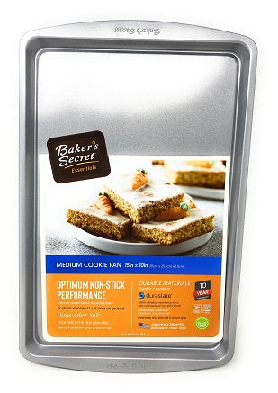 Baker's Secret 15in Cookie Sheet, Duraslate Non Stick C/P 12