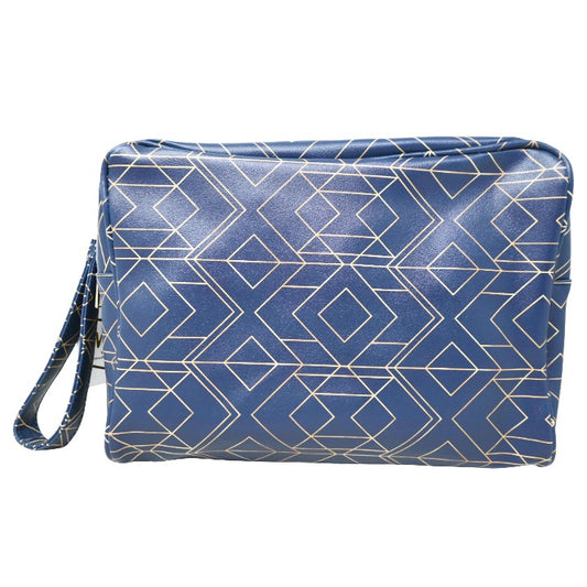 NVY GEO BAG W/HANDLE (NO UPC, HAS PROP 65 LABEL) C/P 20