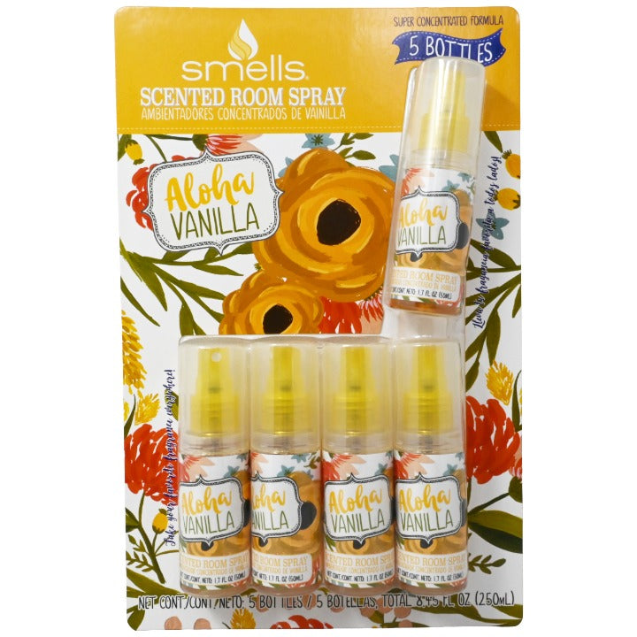 5pk Van Room Sprays C/P 11 Smells