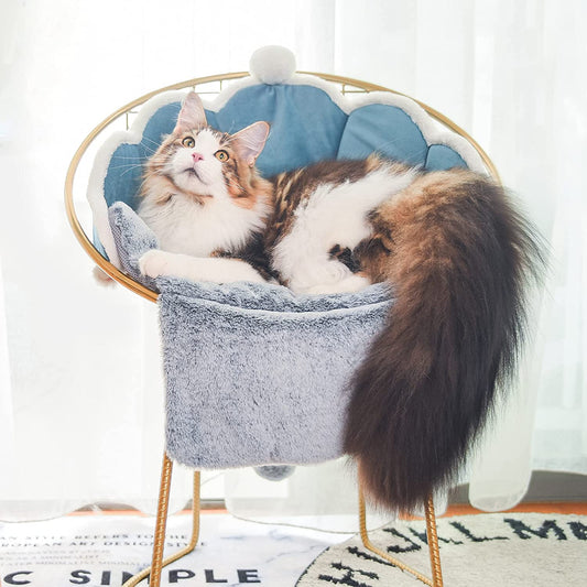 UNFOLDED GRAY/BLUE CAT BED C/P 25