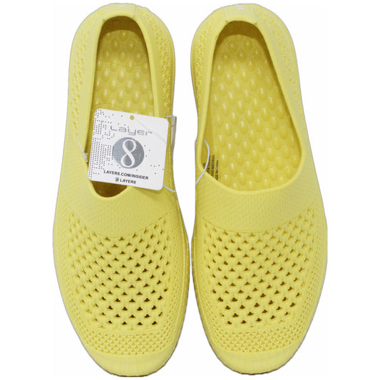 KATIE YELLOW SOLID WOMEN SHOES ASST SIZE C/P 12 LAYER 8