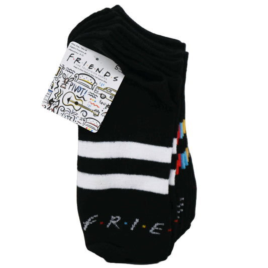 5pk FRIENDS ATHLETIC LOGO SOCKS SIZE 9-11 C/P 60