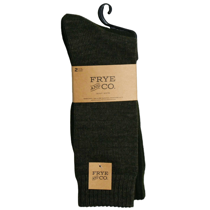 2pk FRYE & CO SPACEDYE BOOT SOCKS SIZE 10-13 C/P 12