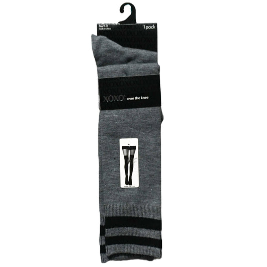 1pk LADIES XOXO OVER THE KNEE NC SOCKS SIZE 4-10 C/P 48