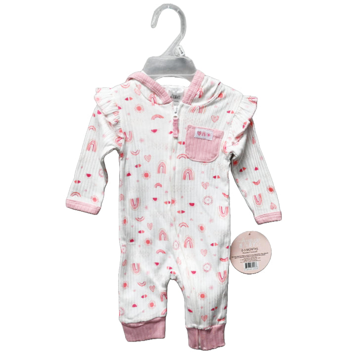 GIRL COVERALL - HEARTS AND RAINBOWS C/P 48