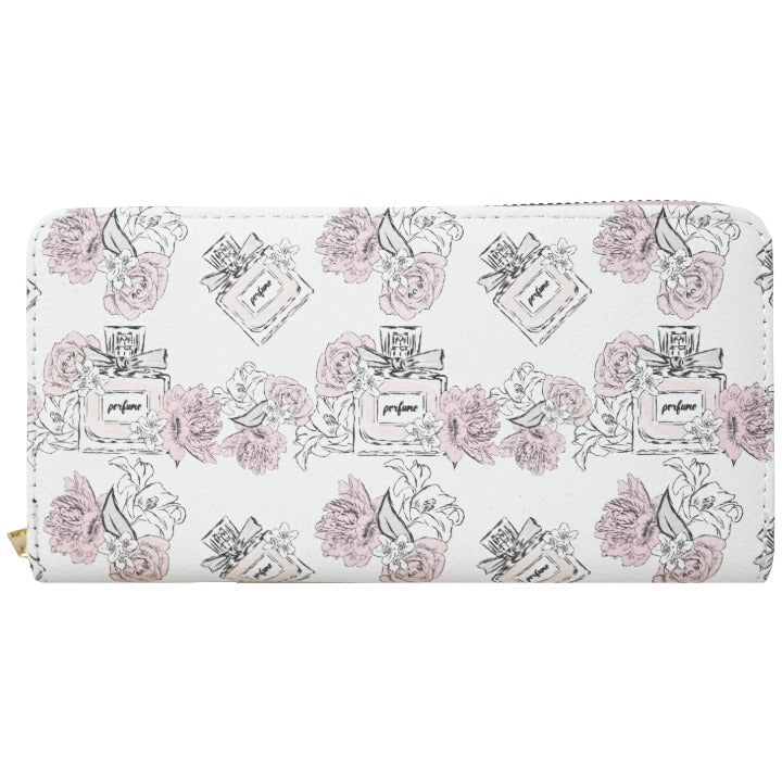 Wht Perf Zip Wallet C/P 100 Blush Crush