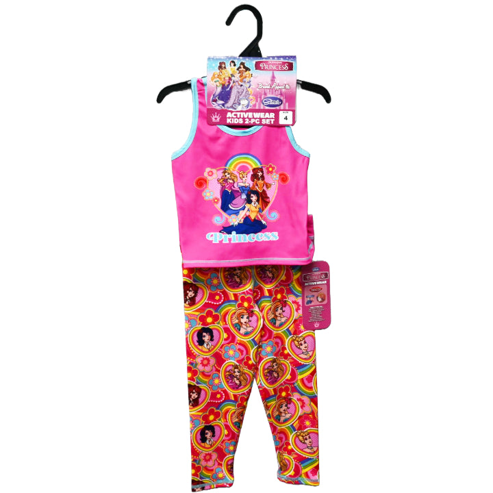FAIRYTALE PRINCESS RACER TANK ACTIVEWEAR SET IN THE GROOVE 4-ASST SIZE 4-6X C/P 48