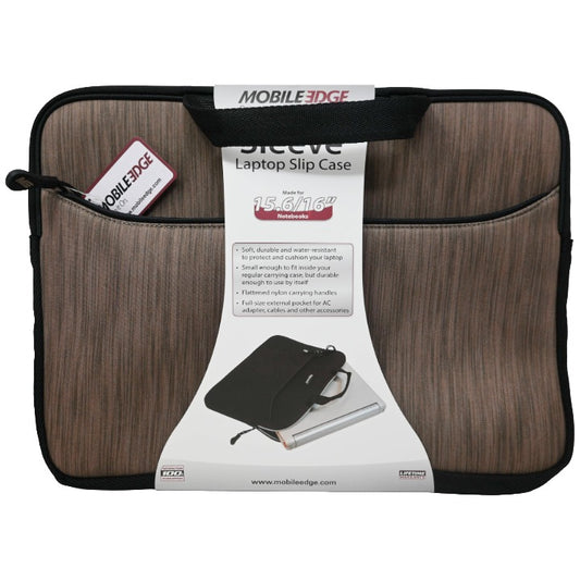 Wheat 16" Laptop Sleeve C/P 20 Mobile Edge