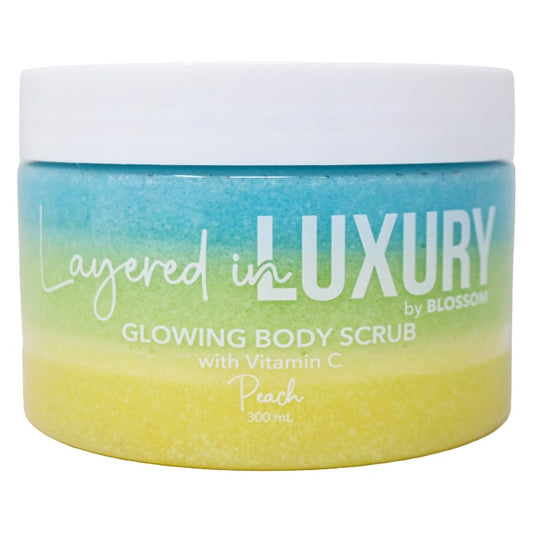 BLOSSOM Layered in LUXURY Peach 10.14oz Glowing Body Scrub Balm w/Vitamin C C/P 24