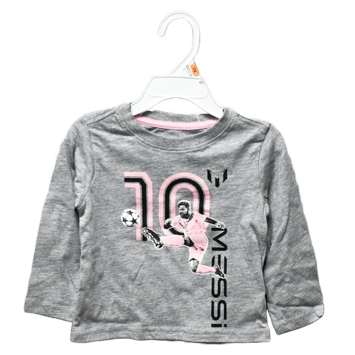 MESSI GRAY 10 KICK LS  SHIRT 3-ASST SIZE 12m,18m,24m C/P 24