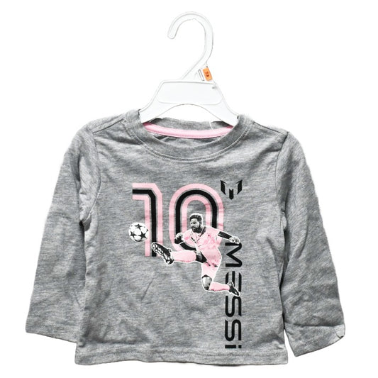 MESSI GRAY 10 KICK LS  SHIRT 3-ASST SIZE 12m,18m,24m C/P 24