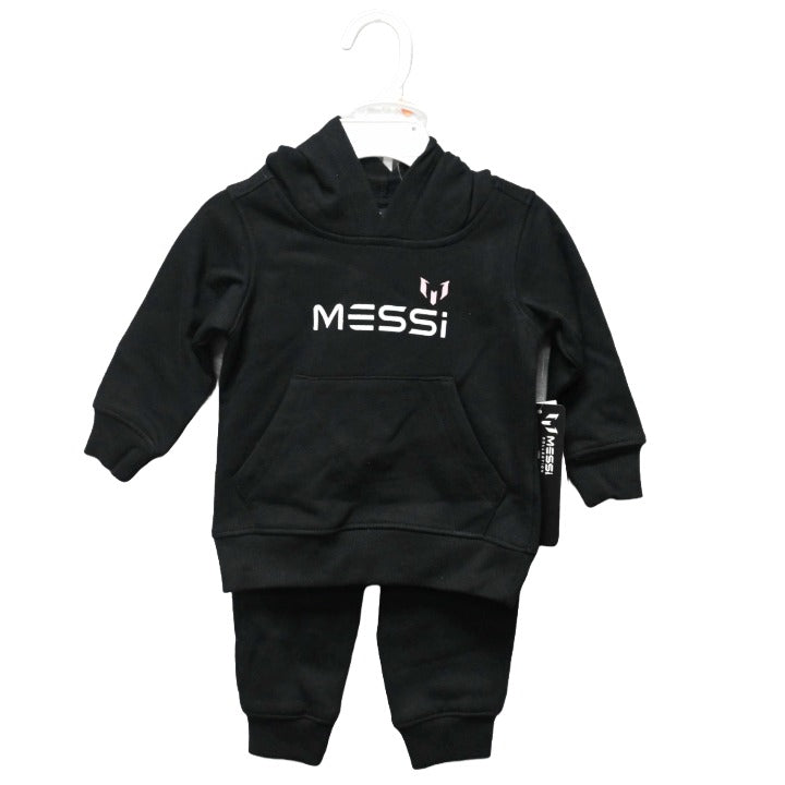 2pc BOYS MESSI LS TOP/PANT FLEECE JOGGER SET, 3-ASST SIZE (12m-18m-24m) C/P 24