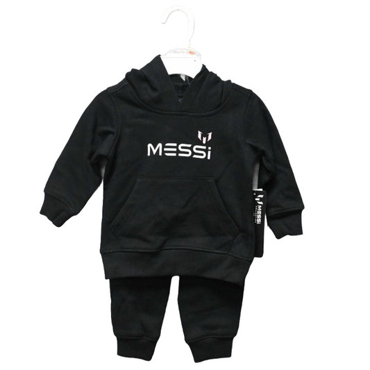 2pc BOYS MESSI LS TOP/PANT FLEECE JOGGER SET, 3-ASST SIZE (12m-18m-24m) C/P 24