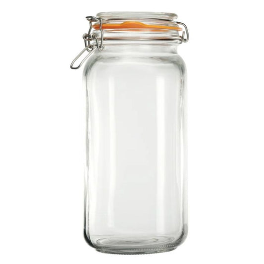 68oz GLASS JAR LID W/CHALKBOARD C/P 12