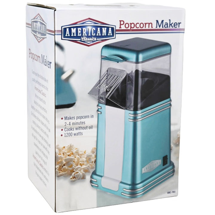 Hot Air Popcorn Maker Blue 1200w CB AMERICANA CLASSICS C/P 6