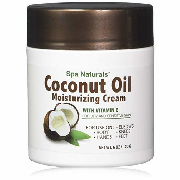 SPA NATURALS Coconut Oil Moisturizing Cream with Vitamin E in jar C/P 12