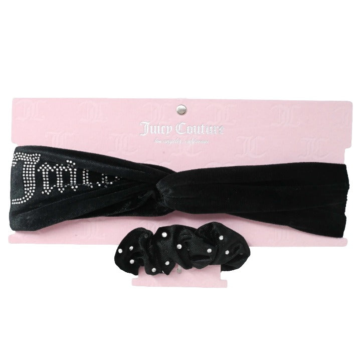 2pc Blk Headband Scrunchie Set C/P 144 Inner Bag 36 Juicy Couture