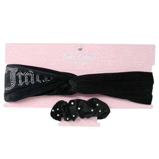 2pc Blk Headband Scrunchie Set C/P 144 Inner Bag 36 Juicy Couture