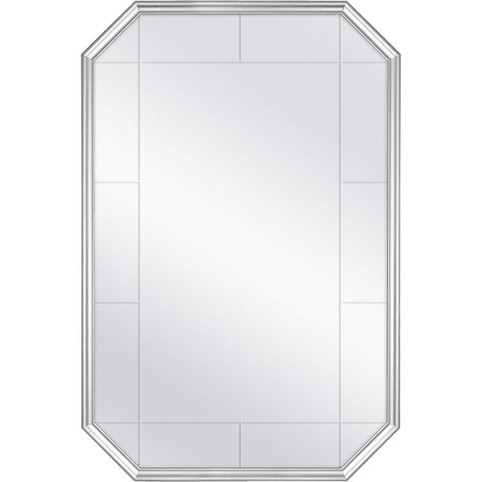 24X36" SILVER GROOVED FRAMED MIRROR C/P 1