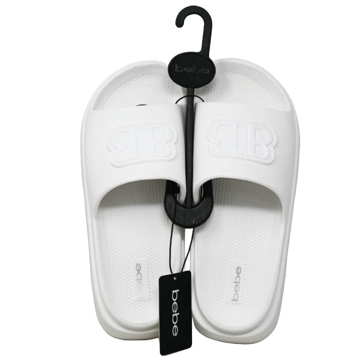 WHITE BEBE WOWEN EVA SLIDE wDOUBLE B RUBBER PATCH 5-ASST SIZE C/P 12