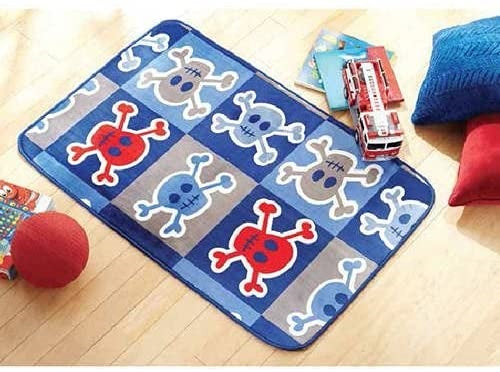 30" X 46" KIDS RUG WITH SKULL PRINT C/P 2