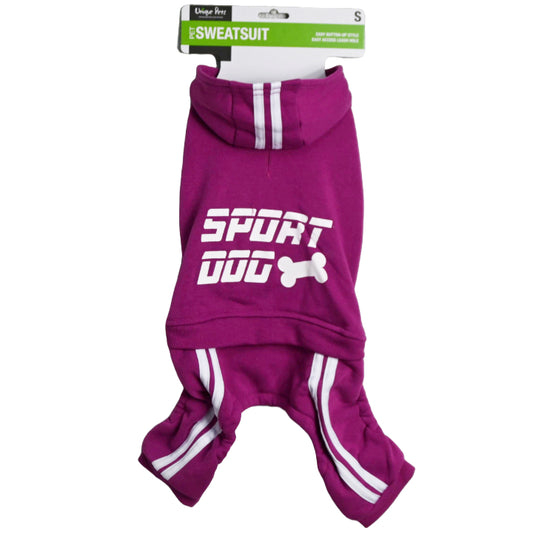 PINK SPORT DOG SWEATSUIT C/P 24