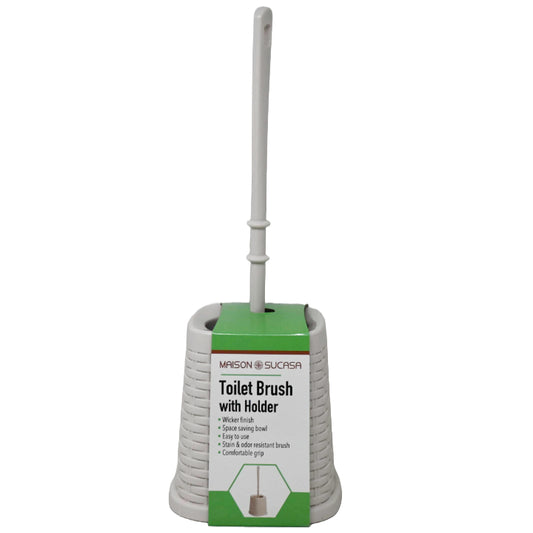 IVORY PREMIUM WICKER TOILET BRUSH SET C/P 6