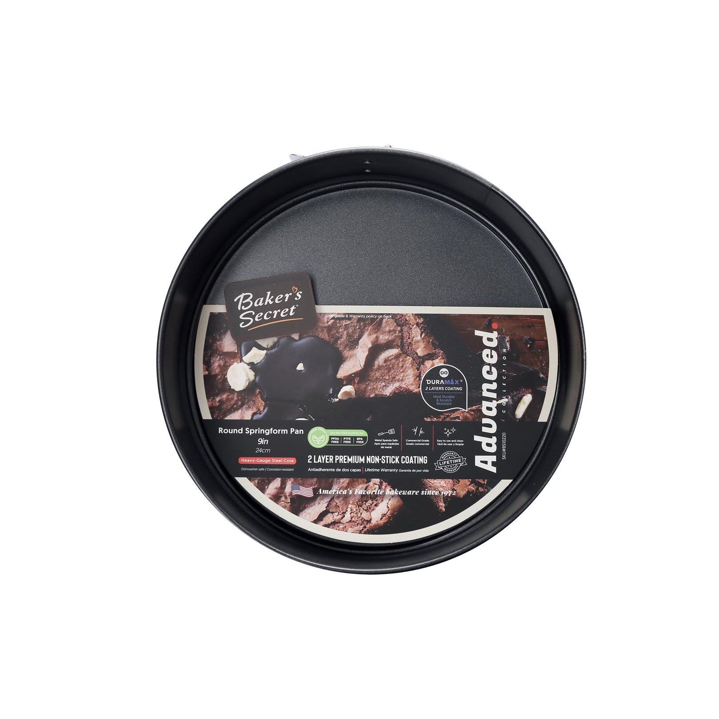 Baker's Secret Springform 9inch Round Pan, Advanced C/P 6