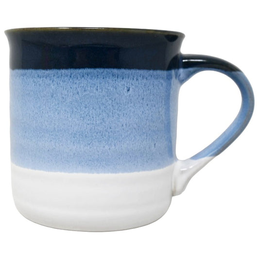 4pc Blue White Stripe Mug Set C/P 4