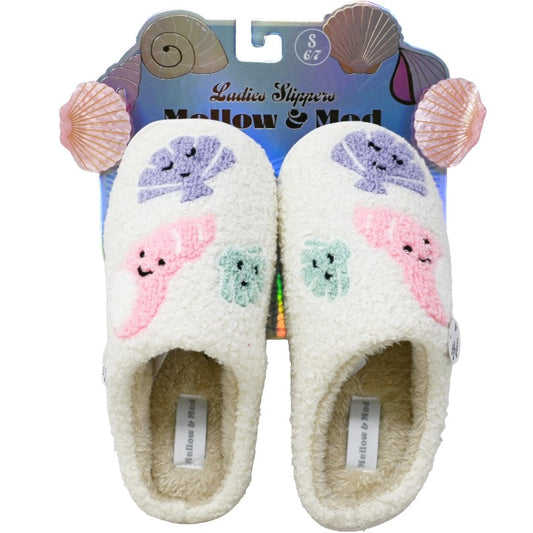 Seashell Slippers w/Hair Clips C/P 8 Mellow & Mod