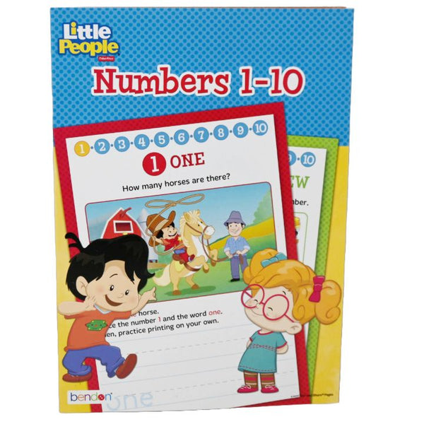 MATTEL LITTLE PEOPLE NUMBERS VL WORKBOOK C/P 24