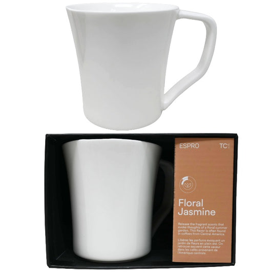 10oz Wht Fl Coffee Cup C/P 24 ESPRO