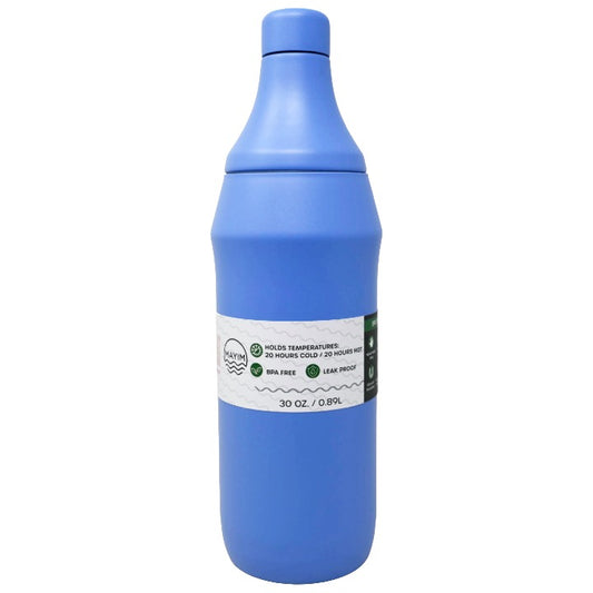 Lav 30oz SS DW Bottle w/2 Lids C/P 24 Mayim