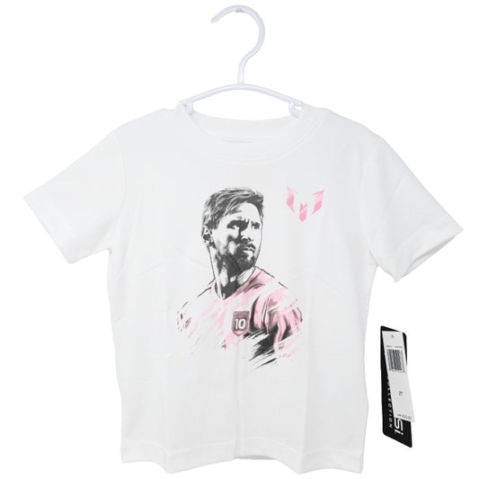 MESSI WHT DISTRESSED PORTRAIT T-SHIRT 3-ASST SIZE 2T,3T,4T C/P 24