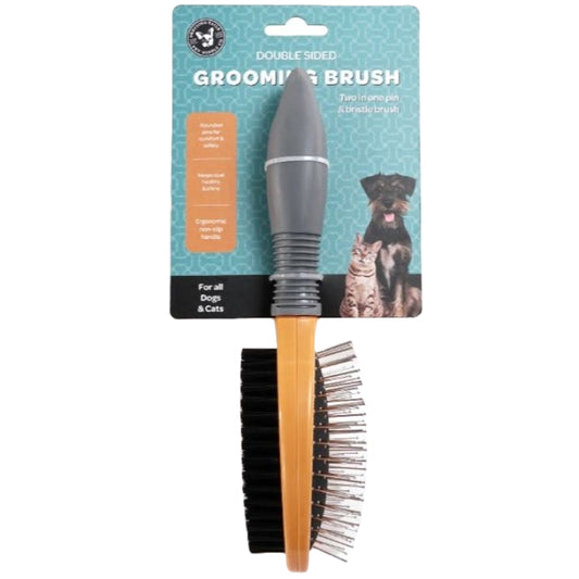 DBL SIDED PET GROOMING BRUSH C/P 48