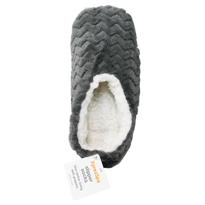 S/M Gry Slippers Chevron XpresSpa C/P 60