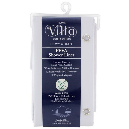 70"x72" GREY PEVA SHOWER LINER C/P 24