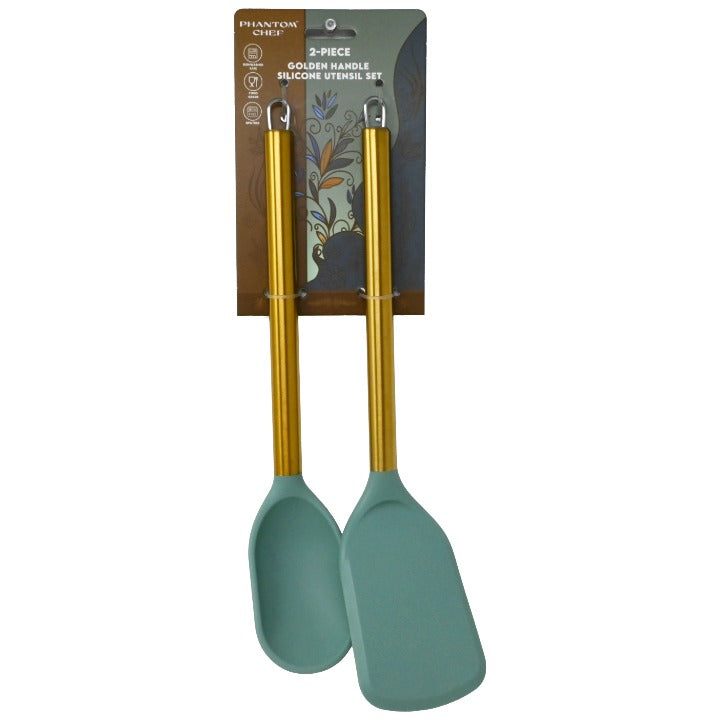 2pc Sge Gld Turner Spoon Set C/P 12 Phantom Chef