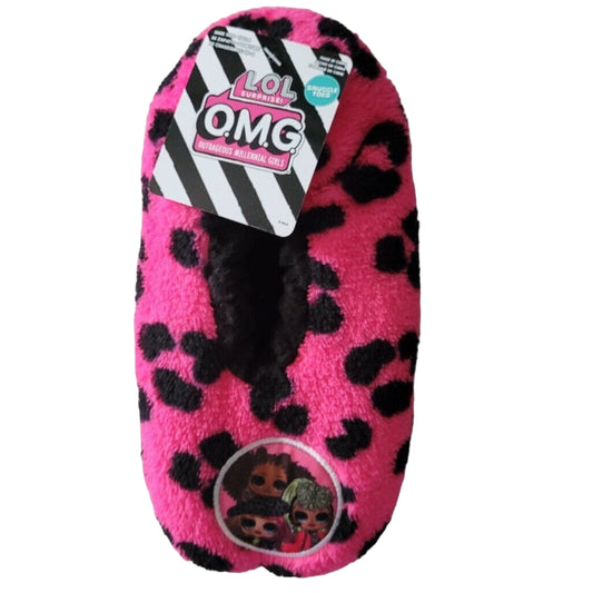 1pk M/L LOL OMG LEOPARD SNUGGLE TOE SOCKS C/P 60