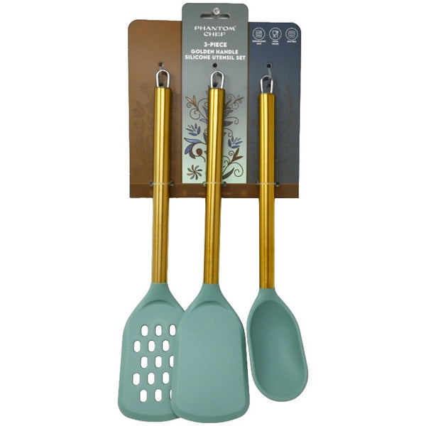 3pc Sge Gld Turner Spoon Turner Set C/P 12 Phantom Chef