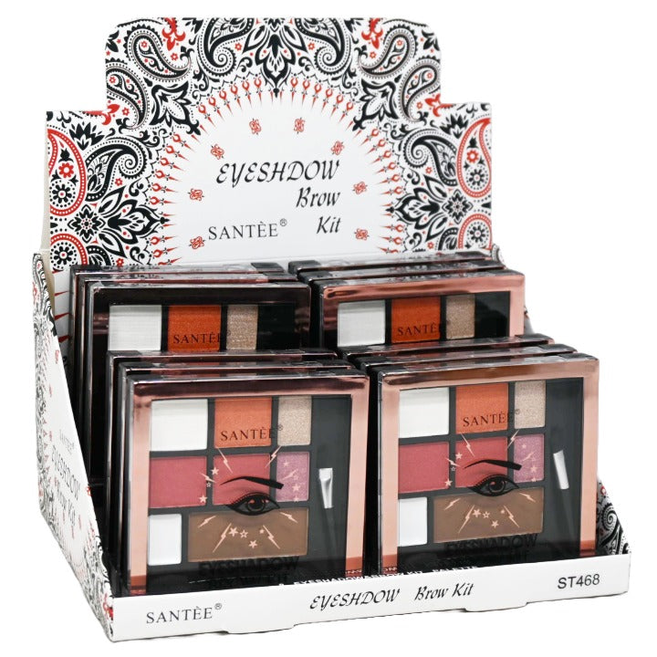 8 Color Eyeshadow & Brow Kit in 24pc Displayer C/P 216 SANTEE