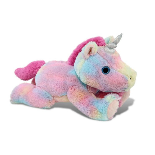 LAYING RAINBOW UNICORN SOFT PLUSH C/P 60