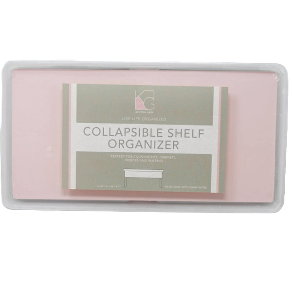 Pink Collaspible Shelf Doubler with Grey TPR 14.25x7.48x7.01" C/P 12