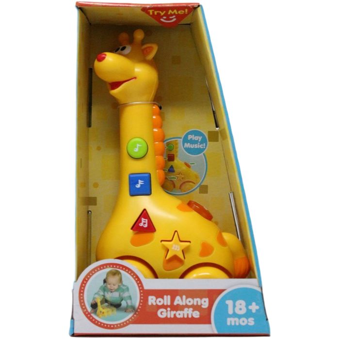 ROLL ALONG GIRAFFE W/MUSIC & LIGHT C/P 6