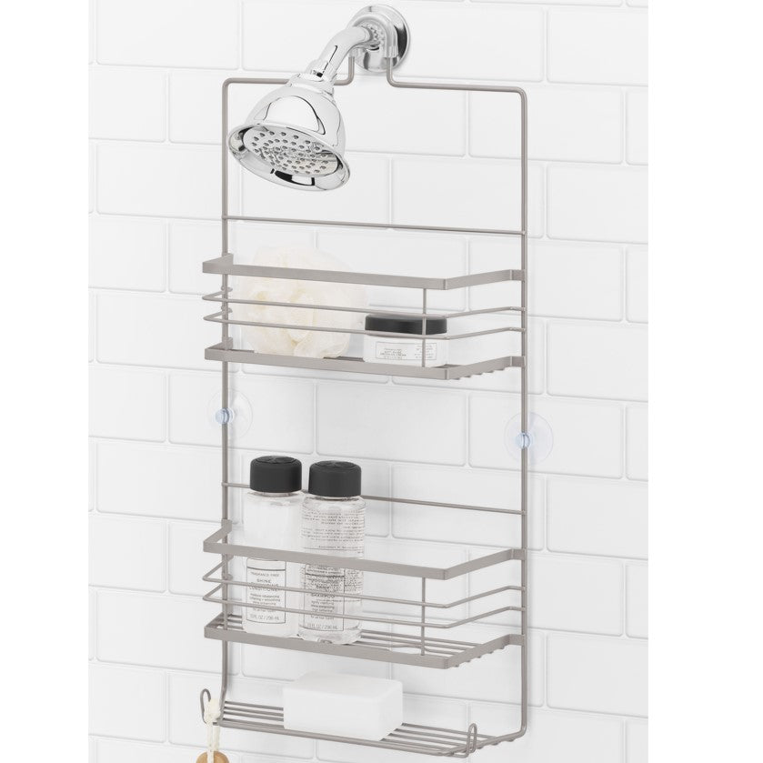 2.5 TIER POWDERED NICKEL BILTMORE SHOWER CADDY C/P 12